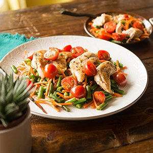 One Pan Balsamic Chicken and Veggies